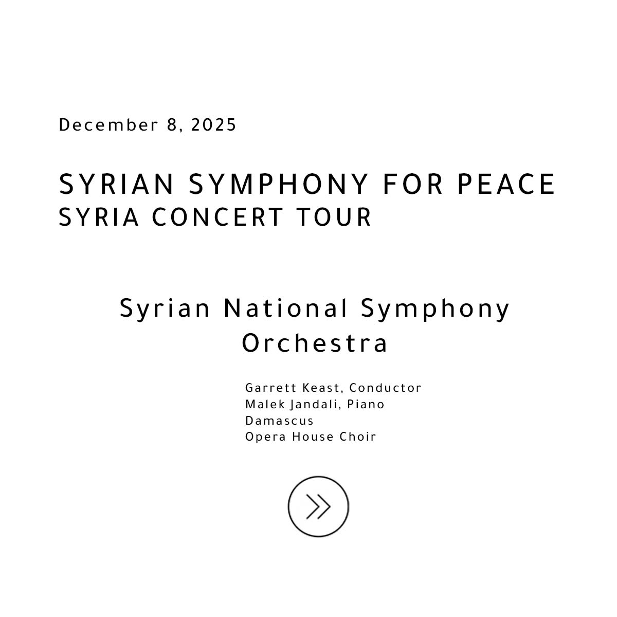 SYRIAN SYMPOHONY FOR PEACE